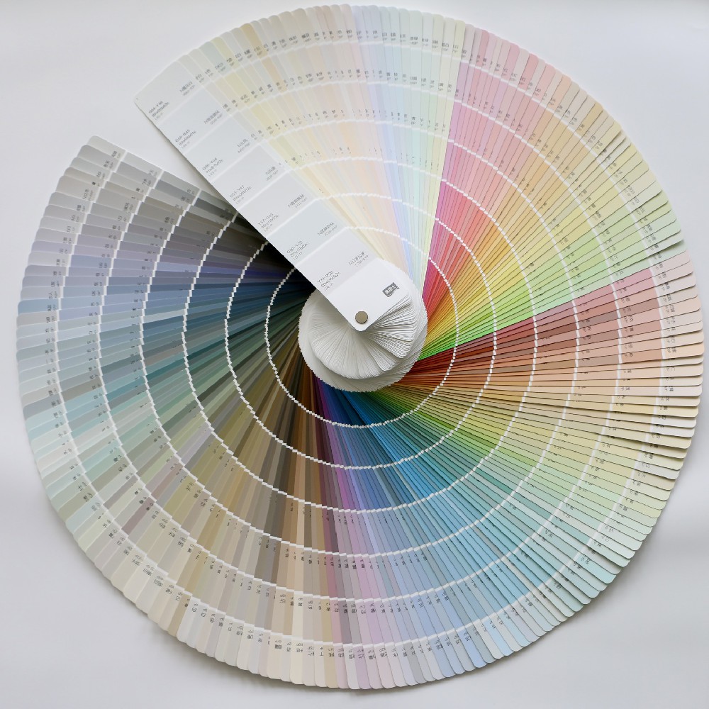 扇形乳胶漆色卡